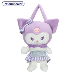 MOUSOON กระเป๋าสะพายข้างผู้หญิง Sanrio Kulomi ตุ๊กตาการ์ตูนกระต่าย กระเป๋าถือตุ๊กตา