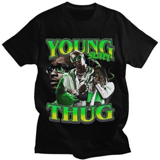 เสื้อยืด พิมพ์ลายกราฟฟิค Rapper Young Thug สไตล์ฮิปฮอป ฮาราจูกุ แฟชั่นฤดูร้อน สําหรับผู้ชาย และผู้หญิง