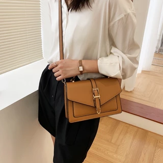 (HB-643) กระเป๋าถือ กระเป๋าสะพาย crossbody หนัง PU พรีเมี่ยม สวยหรู