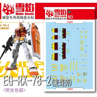 Xy XUEYAN สติกเกอร์สไลด์น้ํา ขนาดใหญ่ EG-03 EG RX-78-2