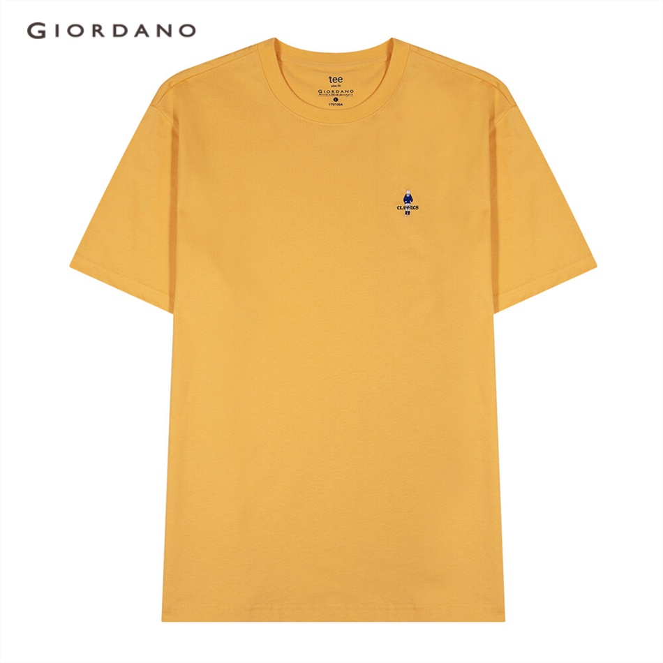 GIORDANO เสื้อยืดผู้ชาย Men's Classic Man Tees 01022301