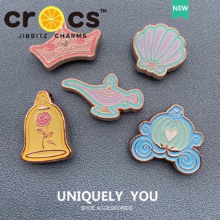 Jibbitz crocs charms Aladdin Magic Lamp Series โลหะรองเท้าหัวเข็มขัดรูรองเท้าอุปกรณ์เสริมสร้างสรรค์ DIY เครื่องประดับรองเท้าดอกไม้