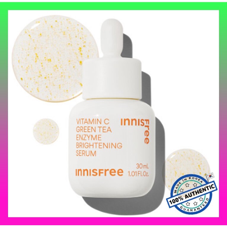 อินนิสฟรี วิตามินซี กรีนที เอ็นไซม์ ไบรท์เทนนิ่ง เซรั่ม / innisfree Vitamin C Green Tea Enzyme Brightening Serum 30mL
