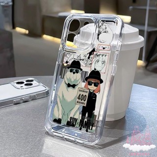 เคสโทรศัพท์มือถือแบบนิ่ม TPU ใส กันกระแทก กันรอยกล้อง ลายอะนิเมะ Spy Family สําหรับ iPhone 14 11 13 Pro Max 12 X XR XS 7 8 Plus SE 2022