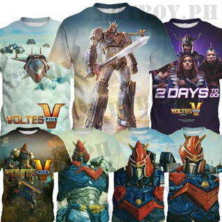 เสื้อยืดลําลอง แขนสั้น พิมพ์ลาย Voltes Legacy Movie แฟชั่นฤดูร้อน สําหรับเด็กผู้ชาย อายุ 3-13 ปี