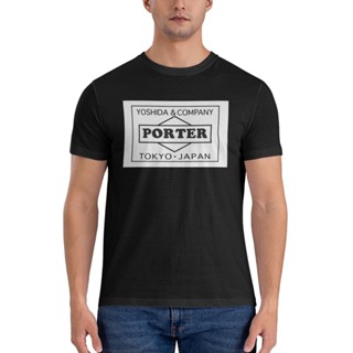 เสื้อยืด พิมพ์ลายกราฟฟิค Yoshida Porter สไตล์ญี่ปุ่น