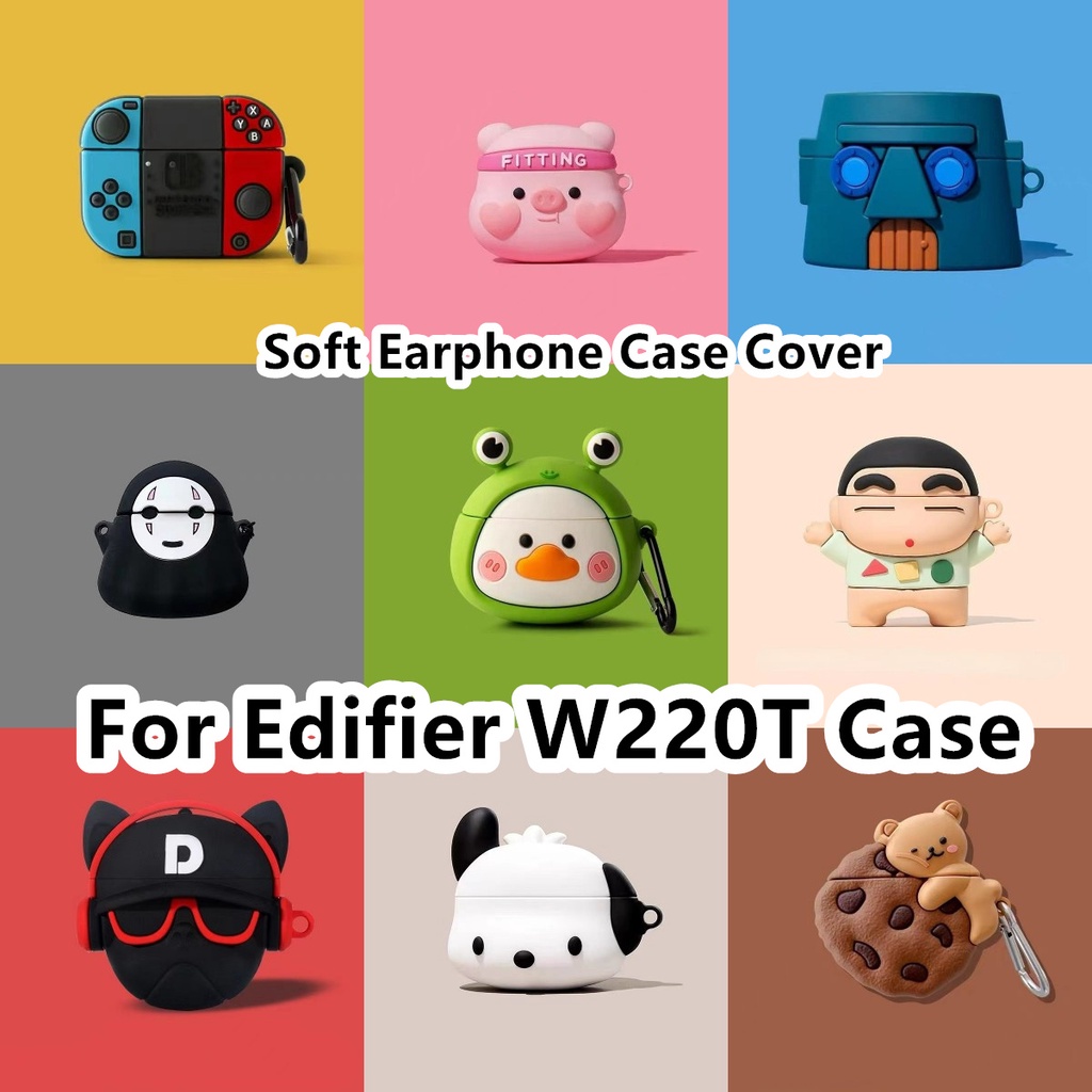พร้อมส่ง! นําไปใช้กับ Edifier W220T เคส Case เคสหูฟัง รูปแบบสามมิติที่สร้างสรรค์ ซิลิโคนนุ่ม เคส เคส