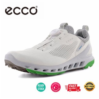 Ecco รองเท้ากีฬา รองเท้ากอล์ฟลําลอง หนังวัวแท้ ระบายอากาศ ทนต่อการเสียดสี สําหรับผู้ชาย TRS7