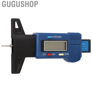 Gugushop LCD Digital Tire Tread Depth Gauge  Practical Durable Digital Tyre Tread Depth Gauge Compact Wide Uses  for Motorcycle