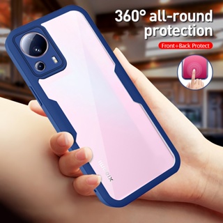 360° เคสโทรศัพท์มือถือ แบบเต็มตัว สําหรับ Xiaomi Mi 13 Lite My 13Lite Light 5G 2210129Sg 6.55 นิ้ว PET + TPU + PC สองด้าน กันกระแทก Coque