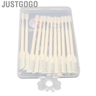 Justgogo Rotating Double Head Nose Trimmer 12pcs Stainless Steel Manual