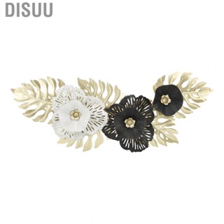 Disuu Metal Wall Pendant Decoration  Colorfast Fashionable Black White Iron Art Wall Decoration  for Office