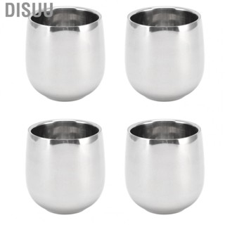 Disuu Stainless Steel Coffee Cup  Double Wall Coffee Cup Slip Resistant  for