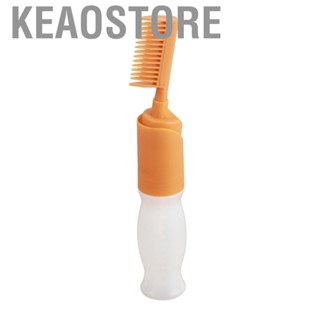 Keaostore 110ml Root Comb Applicator Bottle  Bottle With Comb and Graduated Scale for Home Barber Shop Scalp