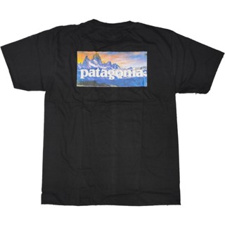 TOP CT ⭐ patagonia ⭐ เสื้อยืด คอกลม แขนสั้น แฟชั่น ภูเขา พาธาโกเนีย พาตาโกเนีย unisex パタゴニアเสื้อยืด