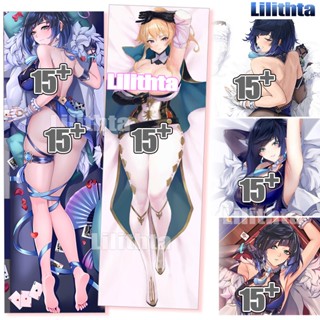 ปลอกหมอน พิมพ์ลายการ์ตูนอนิเมะ Dakimakura Genshin Impact Jean Yelan Game สําหรับตกแต่งบ้าน