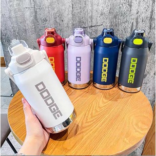 YIWUSHOP ปลีก/ส่ง กระบอกน้ำเก็บอุณหภูมิ ร้อนเย็น กระบอกน้ำ DODGE  ขวดน้ำสแตนเลส 1200ML และ 950ML