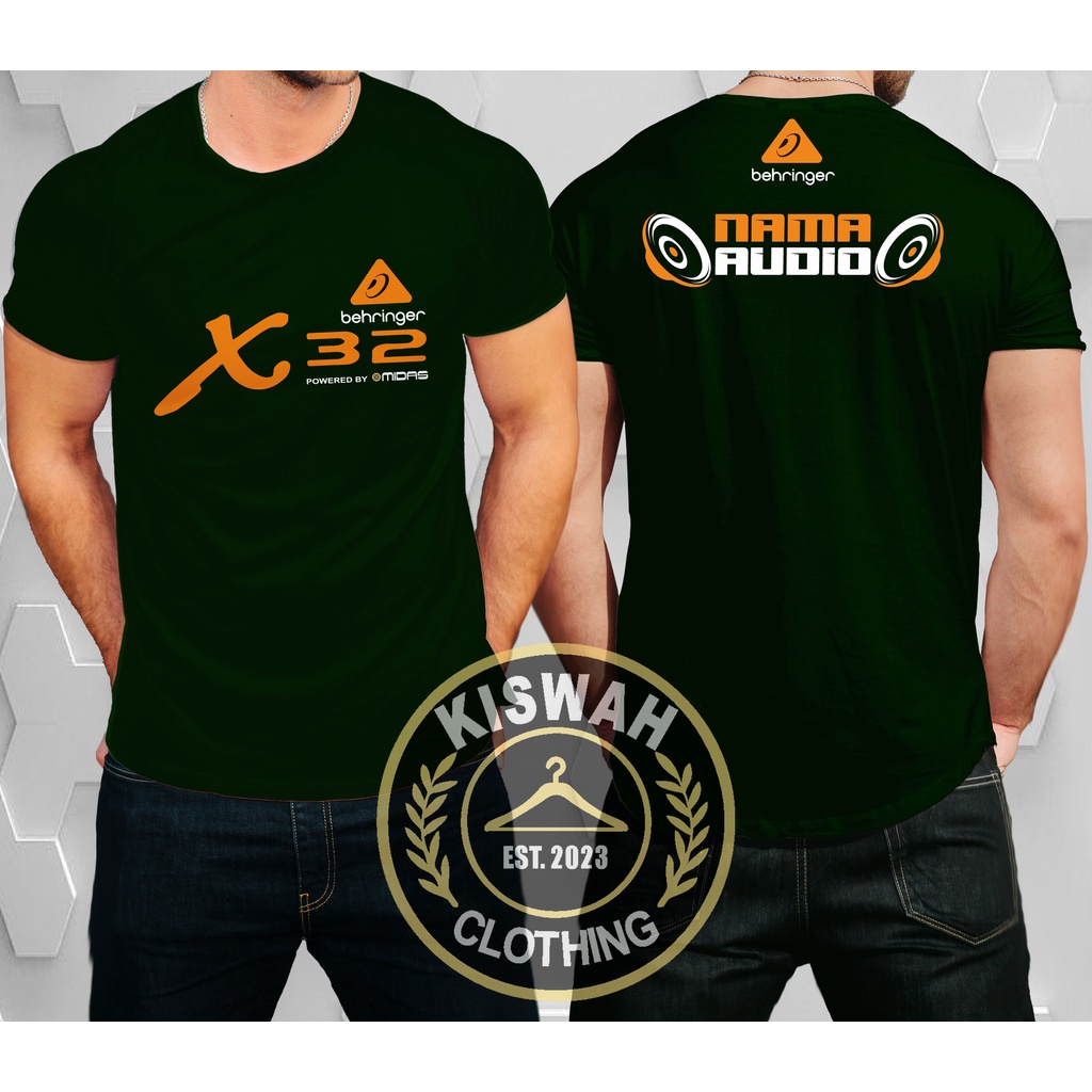 S-5XL เสื้อยืด พิมพ์ลาย Audio Behringer X32 Midas Operator Sound System Free Your Audio Name Music ส