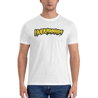 เสื้อยืด พิมพ์ลายโลโก้ Hulkamania คุณภาพสูง เหมาะกับของขวัญ สําหรับผู้ชาย