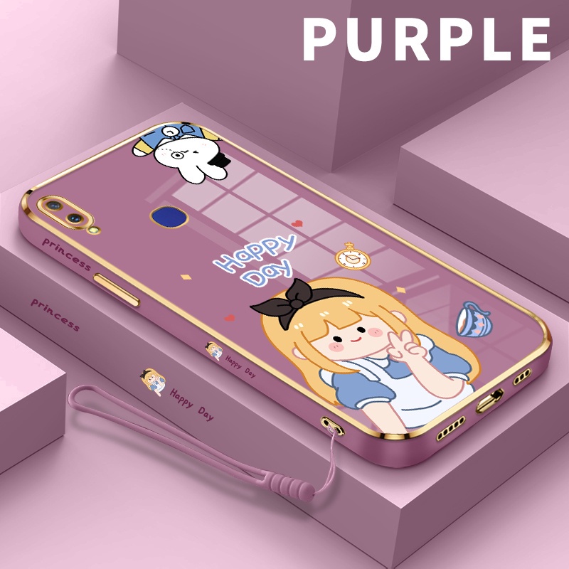 SOMYEE กรณี Soft CaseFor Vivo S1 V11i V15 V15 Pro V19 V20 V20 SE Y70 Z3 Z3i ปกหลัง Q-tip Disney Prin