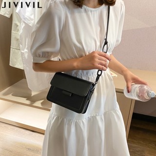 JIVIVIL·เด็กผู้หญิงคนเดียวกระเป๋า crossbody ห่วงโซ่กระเป๋าย้อนกลับสี่เหลี่ยมเล็ก ๆ