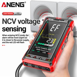 Aneng มัลติมิเตอร์ดิจิทัล 622B 10A RMS DC/AC 9999 พร้อมตัวเก็บประจุหลอดไฟ