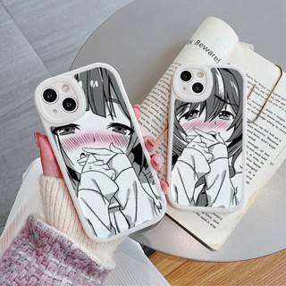 เคสโทรศัพท์มือถือ ลายการ์ตูนผู้หญิงขี้อาย สองมิติ สําหรับ IPhone 1413 12 11promax XS XR 8 7plus