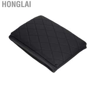 Honglai Center Console Armrest Pad  Wear Resistant Easy Clean Center Console Armrest Cover Comfortable Touch  for Vehicle