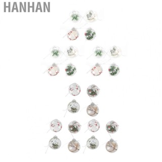 Hanhan Christmas Decoration Ball  Pet Material Innovative Craftsmanship Christmas Plastic Ball  for Home