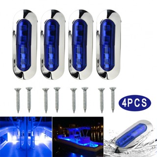 ⚡READYSTOCK⚡Marine Boat Replacement Truck Side Lights Walkway Stair Waterproof 4 LED