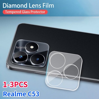 ฟิล์มกระจกนิรภัยกันรอยหน้าจอ แบบใส 3D ป้องกันเลนส์กล้อง HD สําหรับ Realme C53 C51 NFC 5G RealmeC53 RealmeC51 NFC 5G