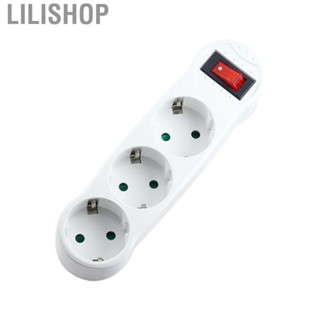 Lilishop 3 Outlet  Multi Plug Outlet Splitter Electrical  for Travel Business Trip German Standard