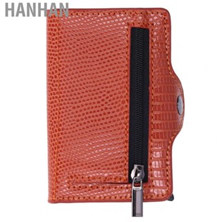 Hanhan Business Card Holder  Comfortable Bifold Card Bag  Degaussing  for Daily Use Gift