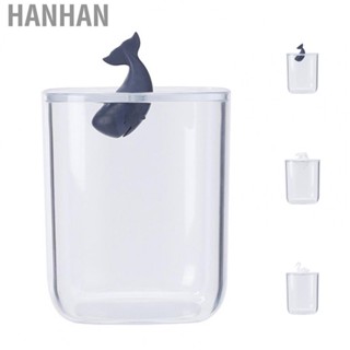 Hanhan Bathroom Containers Multifunction Transparent Cotton Swabs Storage Canister with Lid for Home