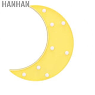 Hanhan Moon Shaped Light 8LED  Small Night Light Ambient Lamp For Bedroom