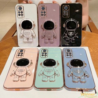 เคส Redmi note 12 pro 4g note 12s note 12 Turbo note 12 note 11s note 11 note 11 pro โทรศัพท์มือถือ ลายนักบินอวกาศ พร้อมขาตั้ง สําหรับ1YHY