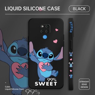 สําหรับ Huawei Mate 10 Pro Mate 20 Pro Mate 30 Pro 20X การ์ตูน Stitch น่ารัก การออกแบบขอบ ซิลิโคน ป้องกันกล้องเต็มรูปแบบ เคสนิ่ม