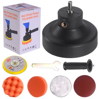 8pcs For Cordless Drill Wrench Car Polishing Waxing Transmission Shaft Sandpaper Compounding Dual Action Polisher Kit