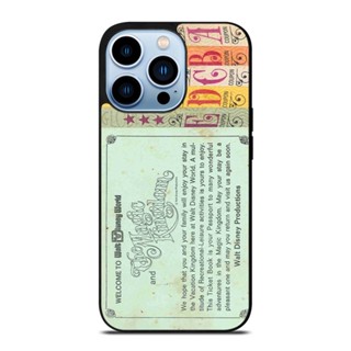 เคสโทรศัพท์มือถือ กันกระแทก ลายการ์ตูนดิสนีย์ World Ticket Book สําหรับ IPhone 14 Plus 13 Pro Max 12 Mini X