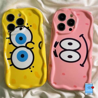 เคสโทรศัพท์มือถือ ขอบโค้ง ลายการ์ตูน SpongeBob Patrick Star 3D น่ารัก สําหรับ Samsung A12 A32 A14 A50 A11 A03 A31 A51 A10s A21s A52 A24 A04s A13 A04 A02s A20s A20 A30 A30s A03s A23 A31