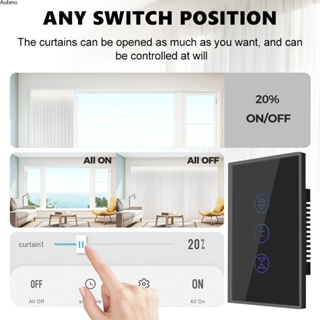 Ready Smart Home Wifi Curtain Roller Shutter Blinds Touch Switch Europe And America Brazil Standard App Voice Timing Switch Work with Alexa Google Home Serein