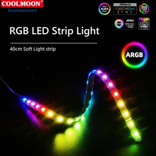 [ElectronicMall01.th] แถบไฟ LED RGB CM-LS40 5V ARGB 3PIN สําหรับคอมพิวเตอร์