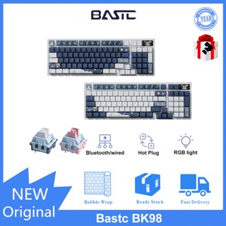 Bastc BK98 คีย์บอร์ดไร้สาย บลูทูธ สามโหมด