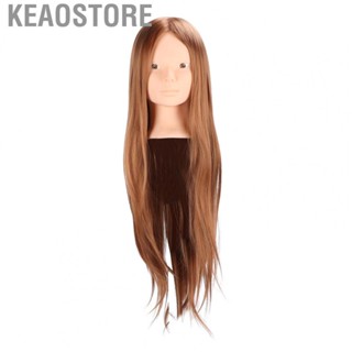 Keaostore Mannequin Head High Temperature Fiber Hair Cutting