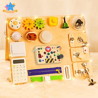 [Edstars] บอร์ดสวิตช์ไฟ LED งานฝีมือไม้ ของเล่นสําหรับเด็ก