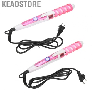 Keaostore Curling Wand  Spiral Iron Portable Durable for Home Salon