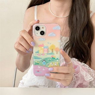 เคสโทรศัพท์มือถือ แบบนิ่ม พิมพ์ลายการ์ตูนผู้หญิง กันกระแทก สําหรับ Apple Iphone 14promax 13 12 11 14pro