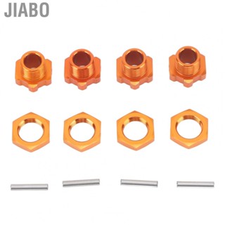 Jiabo 4PCS 17mm Hex Wheel Hub Adapter Aluminum Alloy Orange Drive