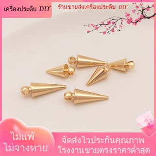 💖เครื่องประดับ DIY ขายส่ง💖จี้ต่างหู ชุบทอง 14k ทรงเรียว แฮนด์เมด DIY อุปกรณ์เสริม[ตุ้มหู/กิ๊บติดหู/ที่เกี่ยวหู/ต่างหูหนีบ/เอียร์ดรอป]