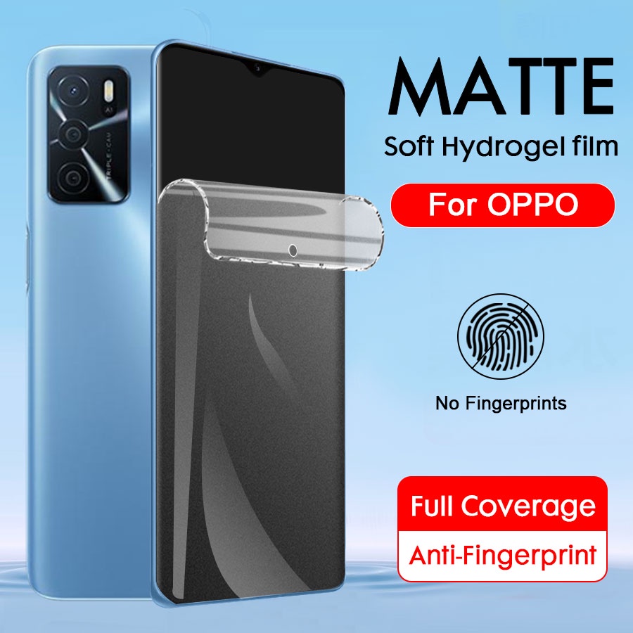 เต็มจอแบบด้านฟิล์มไฮโดรเจล Matte hydrogel Film ด้าน สำหรับ OPPO F9 Pro F11 A9 A15 A15s A16 A16k A16e